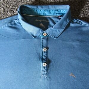 Tommy Bahama Polo Shirt Mens 3XL Double Eagle Spectator Pique‎ Vacation Beach